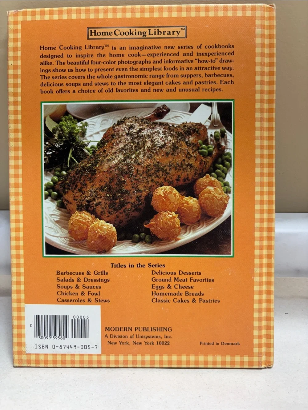 Chicken & Fowl Cookbook - Orange Check